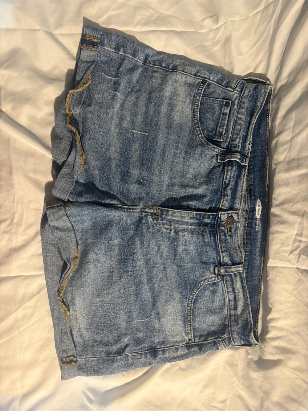 Classic Light Blue Boyfriend Cut Denim Women’s Shorts